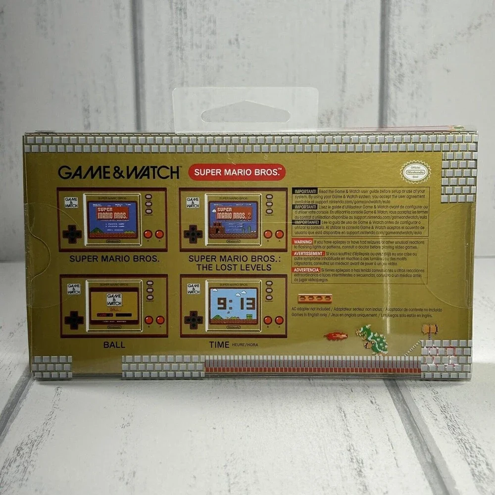 Nintendo Game and Watch Super Mario Bro Color Screen Sealed New Handheld Console